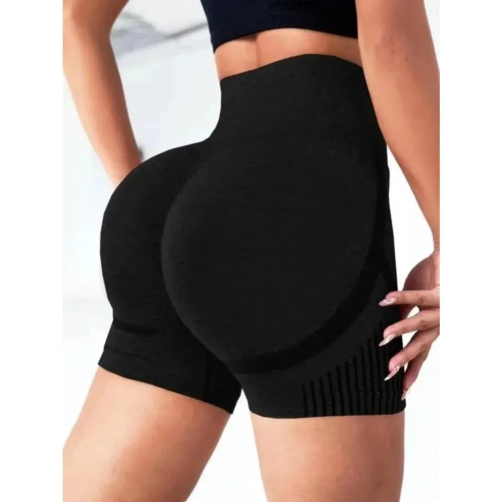 Sculpting High-Waist Yoga Shorts