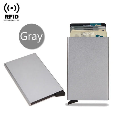 RFID Smart Pop-Up Wallet – Ultra-Slim Metal Card Holder