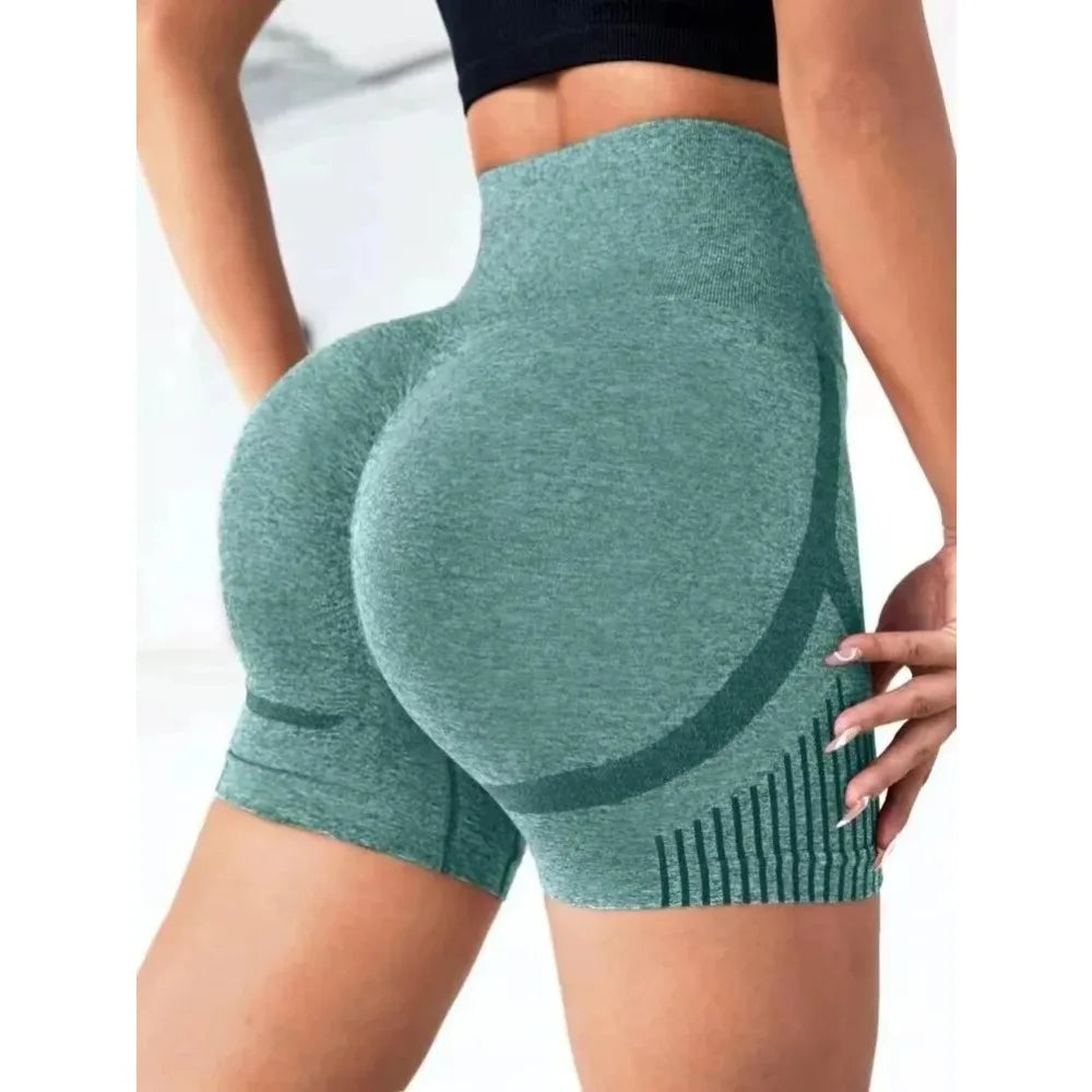 Sculpting High-Waist Yoga Shorts