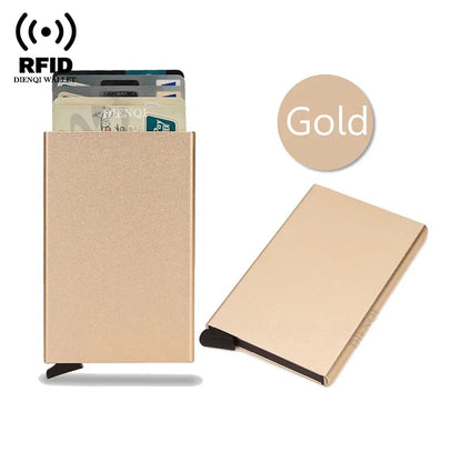 RFID Smart Pop-Up Wallet – Ultra-Slim Metal Card Holder