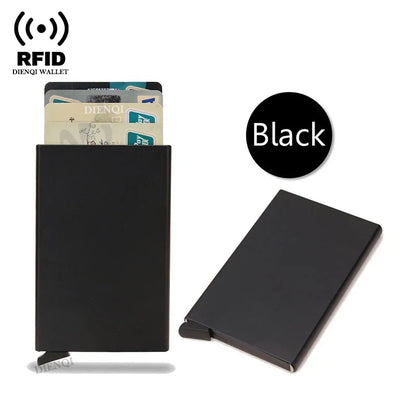 RFID Smart Pop-Up Wallet – Ultra-Slim Metal Card Holder