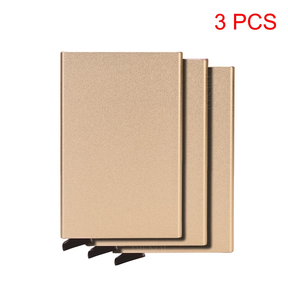 RFID Smart Pop-Up Wallet – Ultra-Slim Metal Card Holder